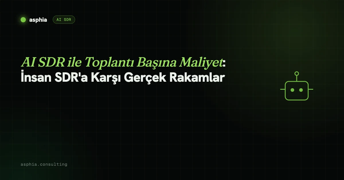 AI SDR ile Toplantı Başına Maliyet: İnsan SDR Kıyaslaması