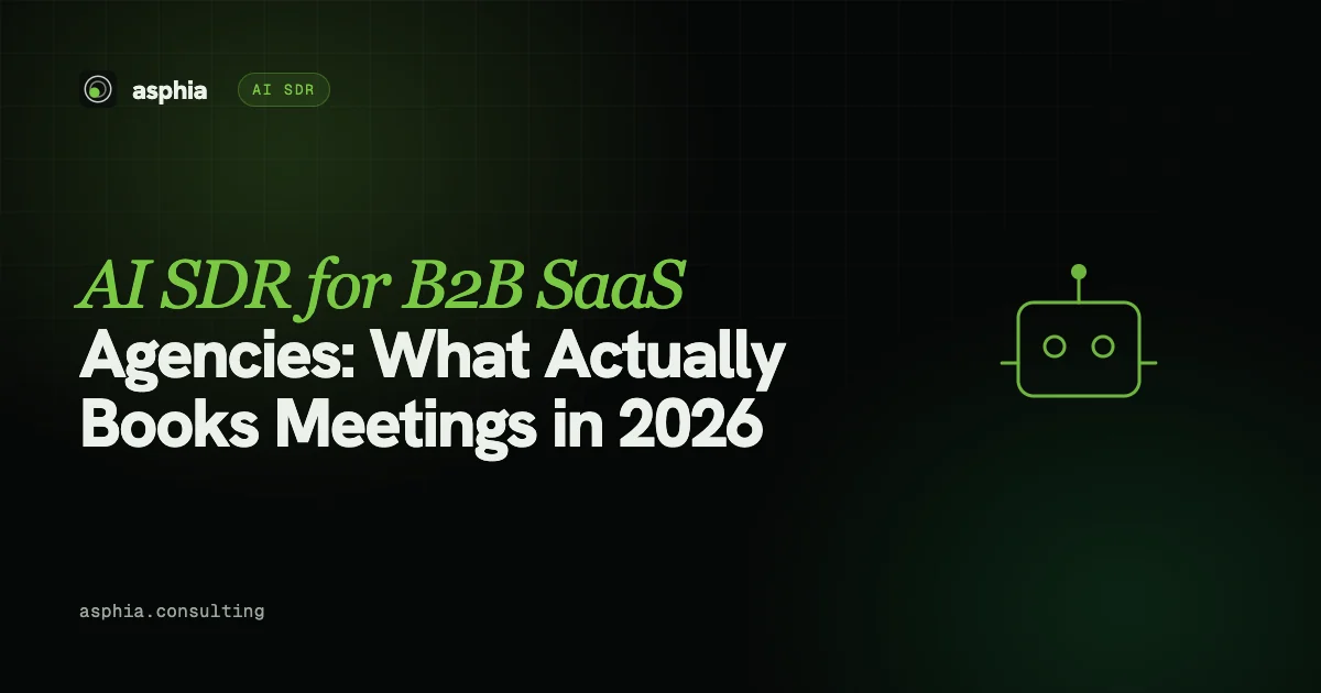 AI SDR for B2B SaaS Agencies: What Actually Books Meetings in 2026