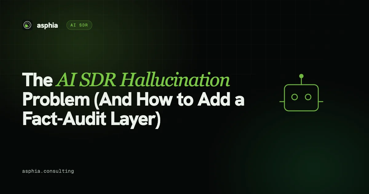 The AI SDR Hallucination Problem (And How to Add a Fact-Audit Layer)