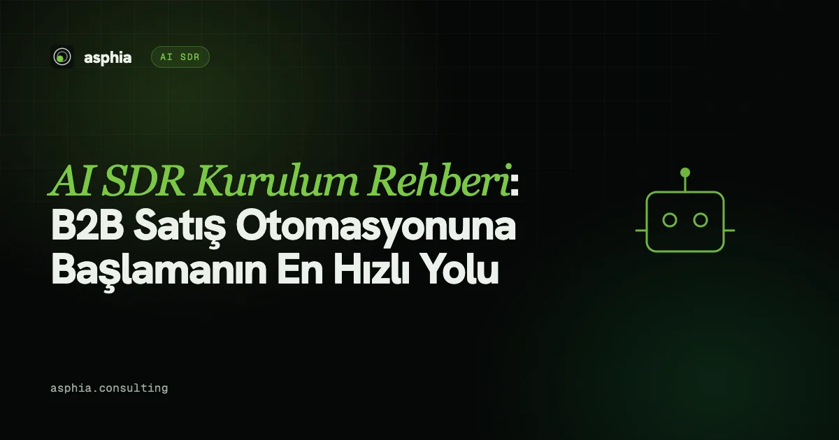 AI SDR Kurulum Rehberi: B2B Satış Otomasyonuna 7 Günde Başlayın