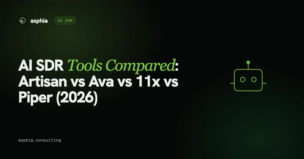 AI SDR Tools Compared: Artisan vs Ava vs 11x vs Piper (2026)