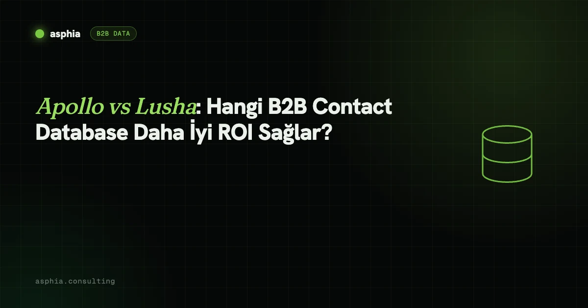 Apollo vs Lusha: Hangi B2B Contact Database Daha İyi ROI Sunar?