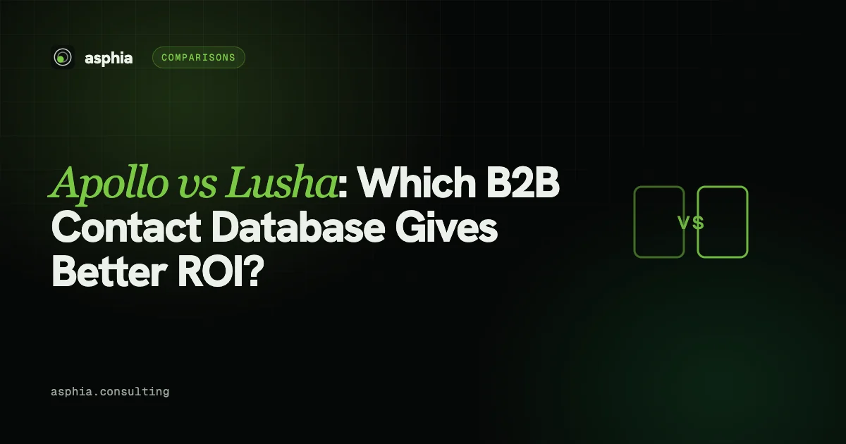 Apollo vs Lusha: Which B2B Contact Database Gives Better ROI?
