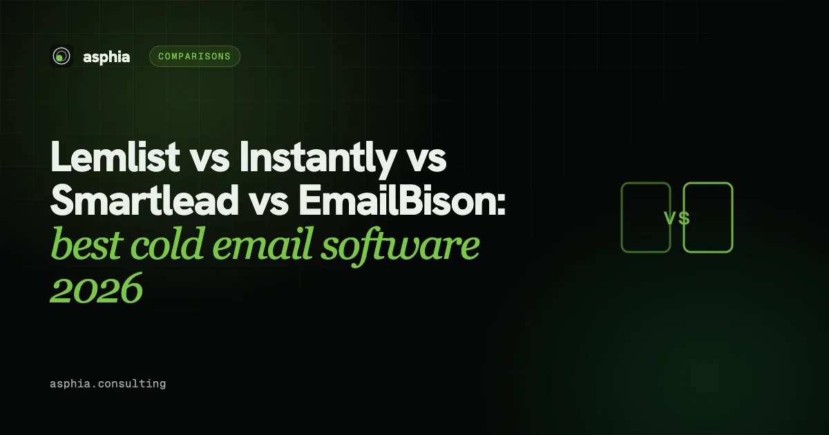 Lemlist vs Instantly vs Smartlead vs EmailBison: best cold email software 2026