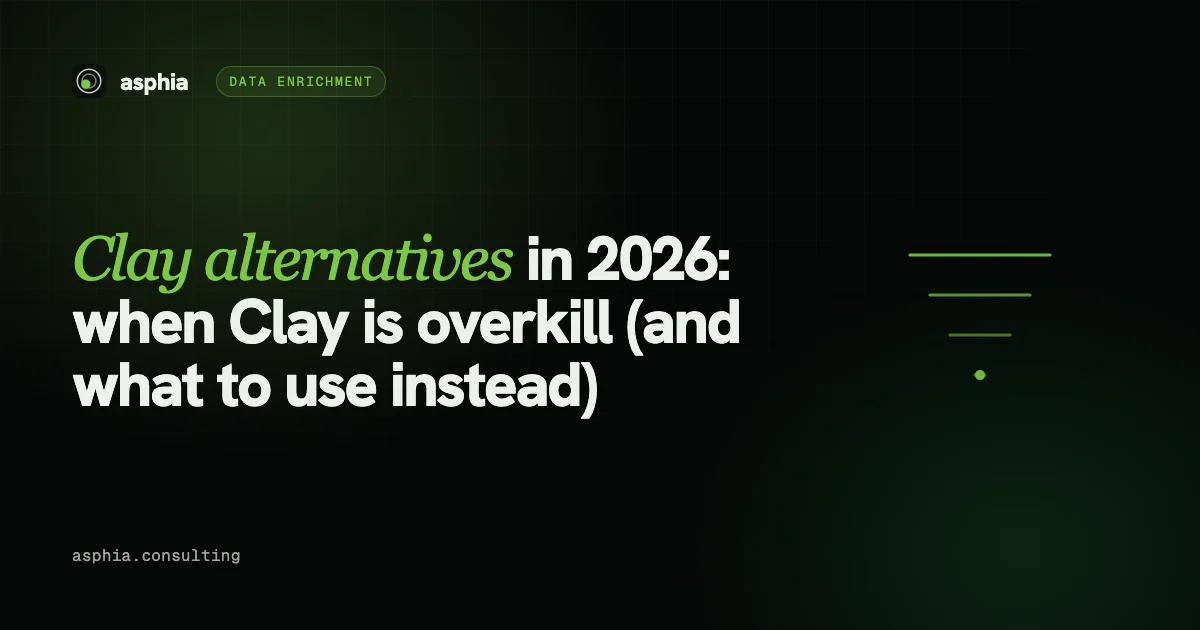 Clay alternatives in 2026: when Clay is overkill (and what to use instead)