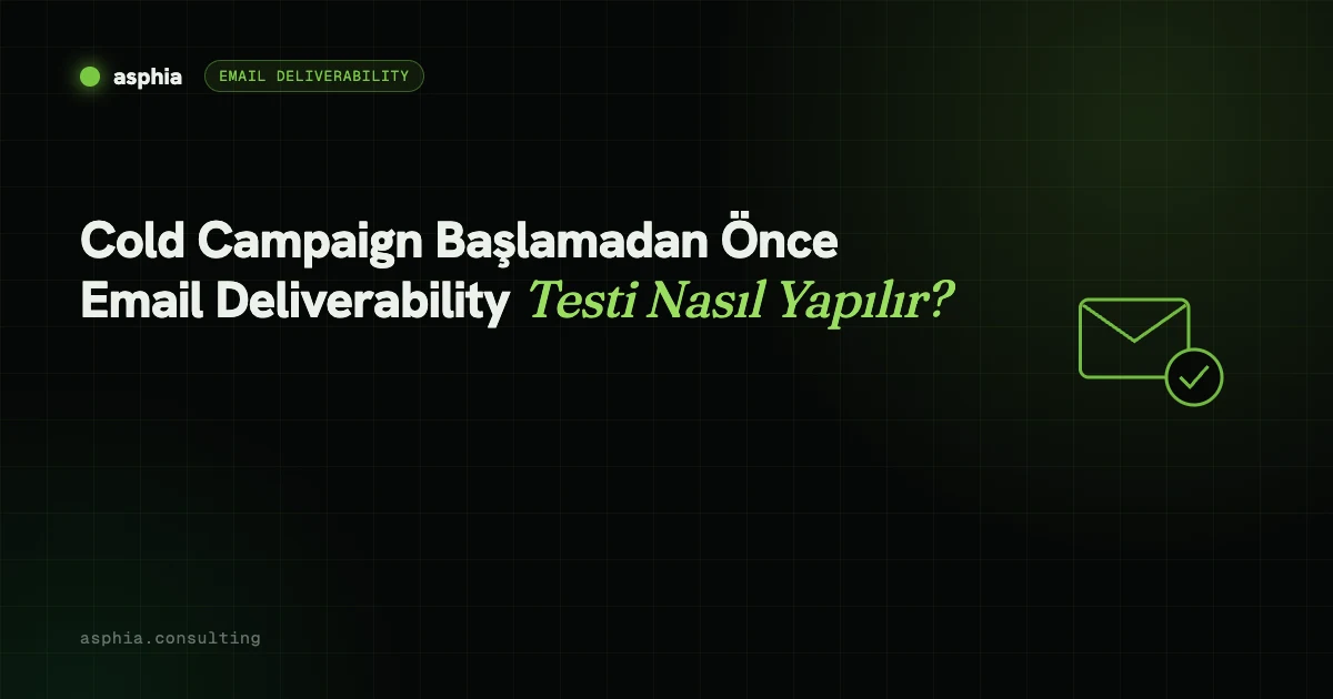 Cold Campaign Başlamadan Önce Email Deliverability Testi Nasıl Yapılır?