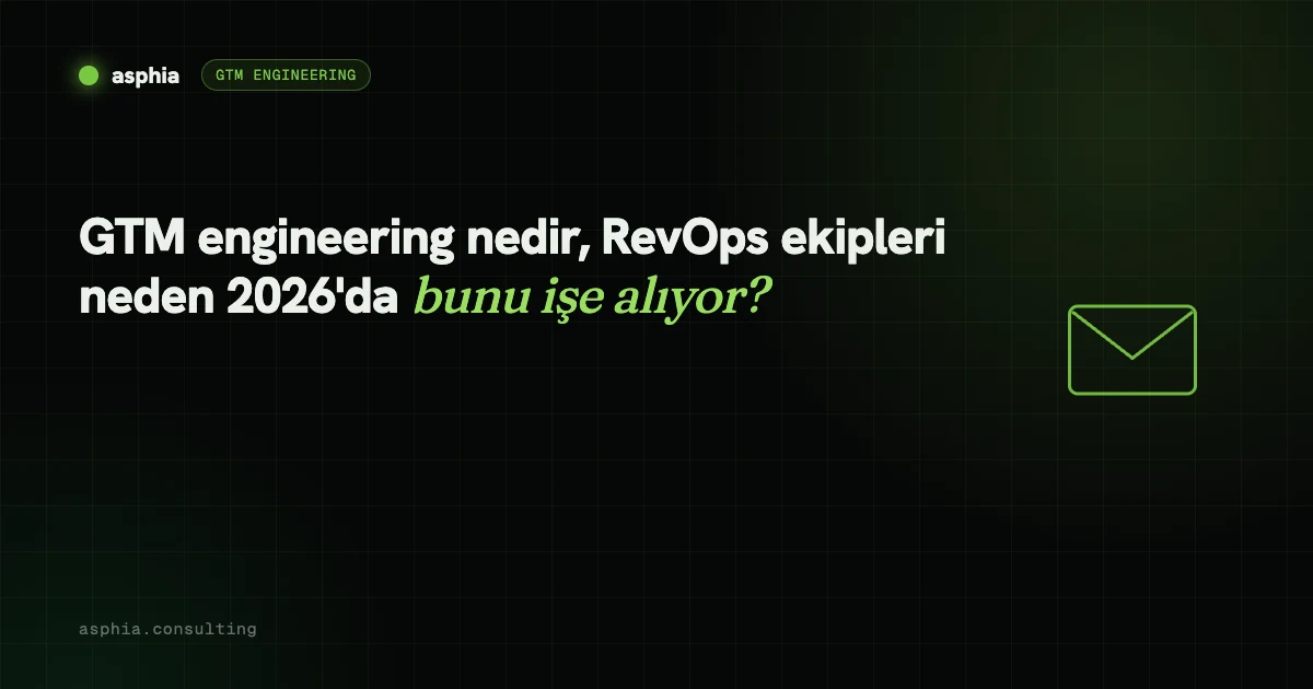 GTM engineering nedir, RevOps ekipleri neden 2026'da bunu işe alıyor?