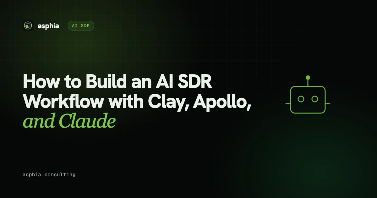 How to Build an AI SDR Workflow with Clay, Apollo, and Claude