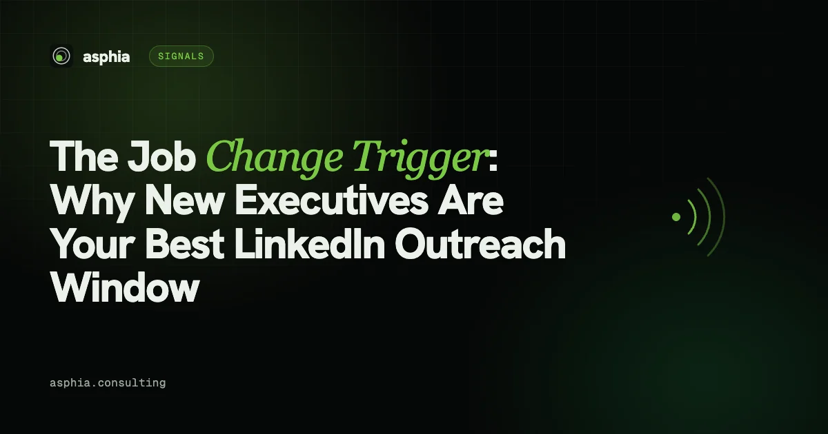 The Job Change Trigger: Why New Executives Are Your Best LinkedIn Outreach Window