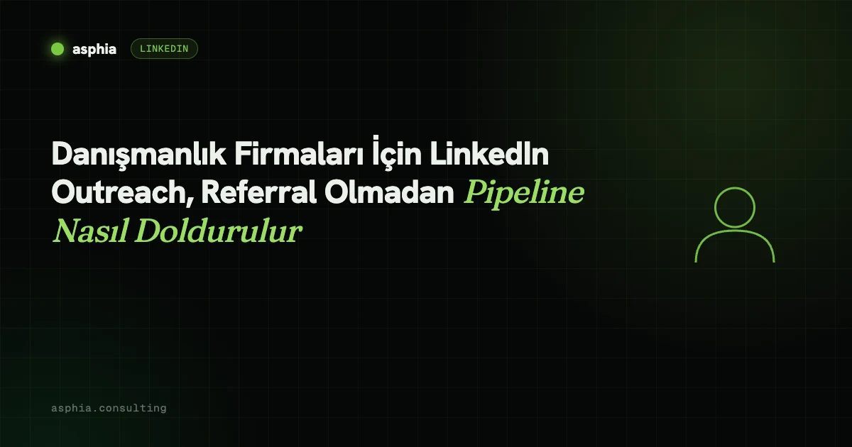 Danışmanlık Firmaları İçin LinkedIn Outreach, Referral Olmadan Pipeline Nasıl Doldurulur