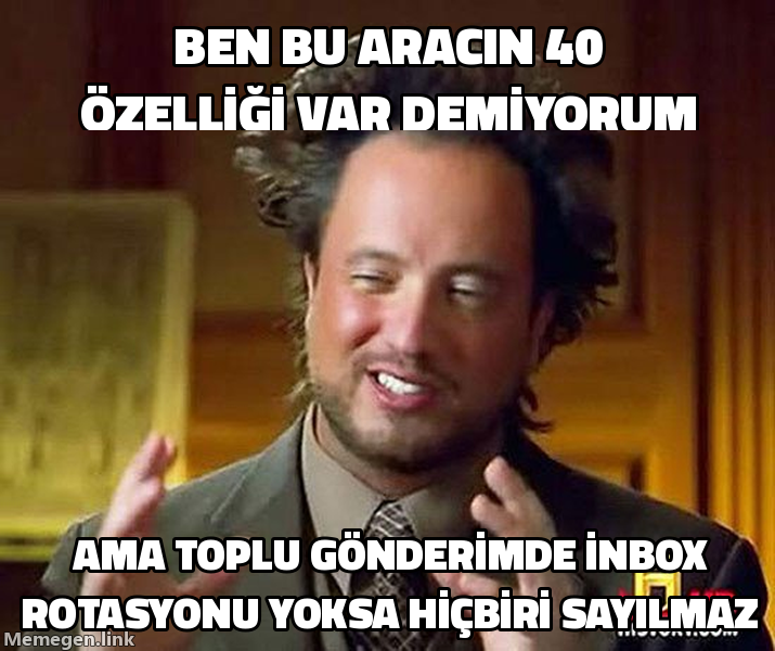 40 özelliği sıralayıp inbox rotasyonunu atlayan karşılaştırma tablosunu açıklayan Ancient Aliens memi