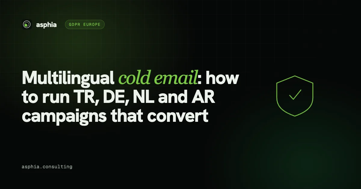 Multilingual cold email: how to run TR, DE, NL and AR campaigns that convert