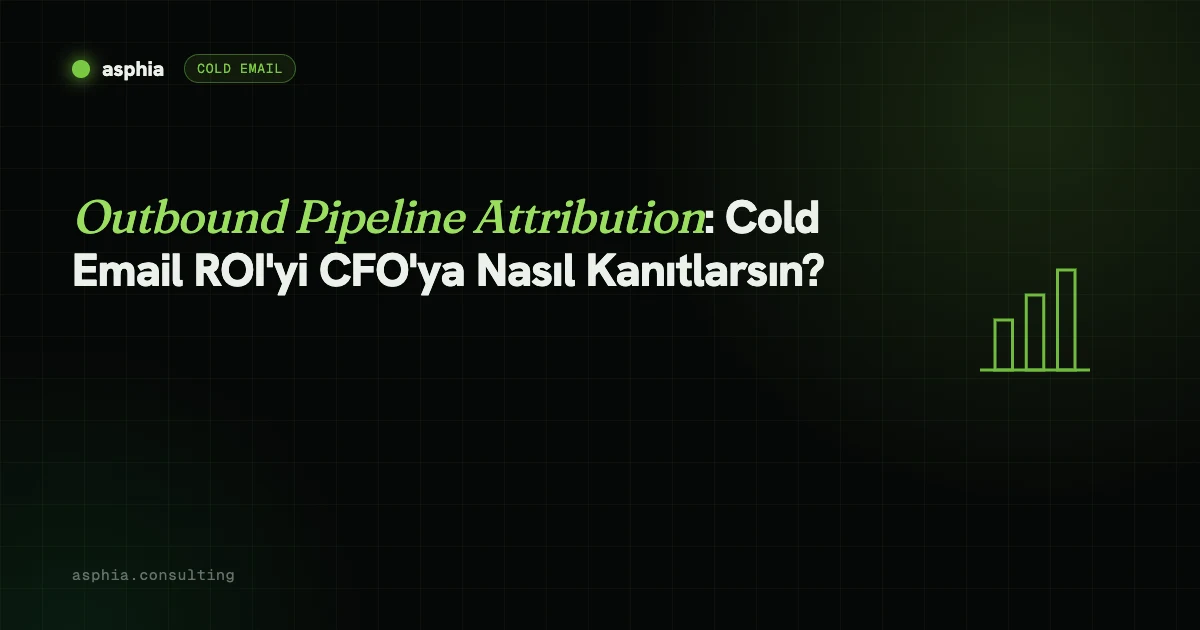 Outbound Pipeline Attribution: Cold Email ROI'yi CFO'ya Nasıl Kanıtlarsın?