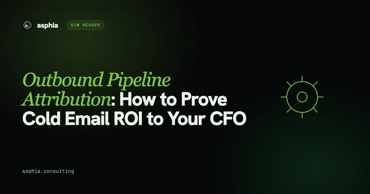 Outbound Pipeline Attribution: How to Prove Cold Email ROI to Your CFO