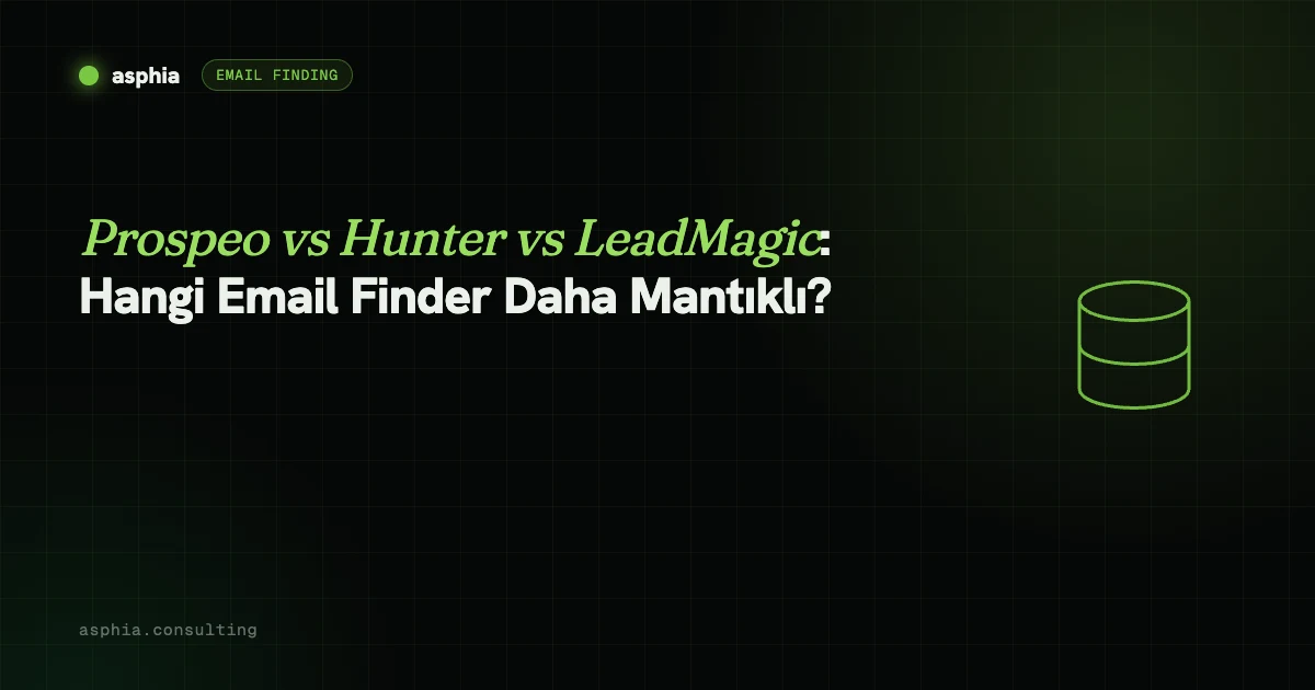 Prospeo vs Hunter vs LeadMagic: Hangi Email Finder Daha Mantıklı?